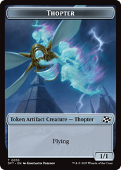 Golem (0014) // Thopter (0010) Double-Sided Token [Aetherdrift Commander Tokens] MTG Single Magic: The Gathering | Red Claw Gaming