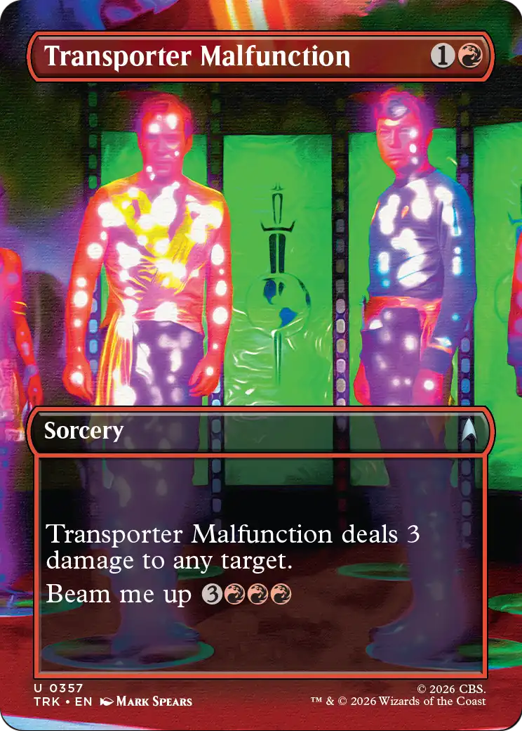 Transporter Malfunction (Borderless) [Star Trek] MTG Single Magic: The Gathering | Red Claw Gaming