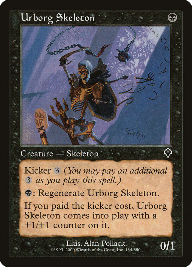 Urborg Skeleton [Invasion] MTG Single Magic: The Gathering | Red Claw Gaming
