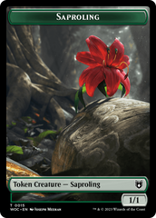 Faerie // Saproling Double-Sided Token [Wilds of Eldraine Commander Tokens] MTG Single Magic: The Gathering | Red Claw Gaming