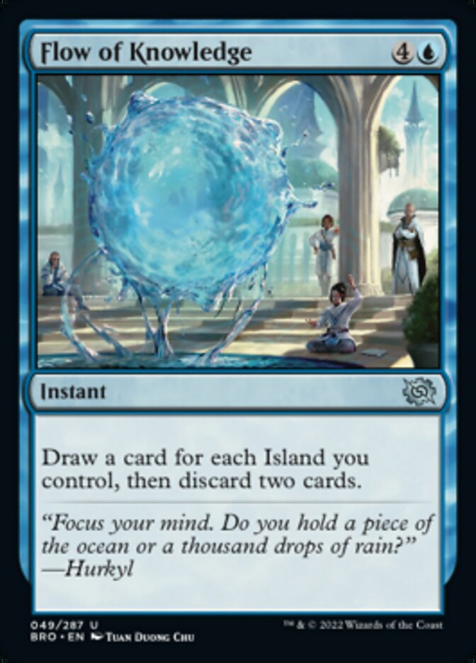 Flow of Knowledge [The Brothers' War] MTG Single Magic: The Gathering | Red Claw Gaming