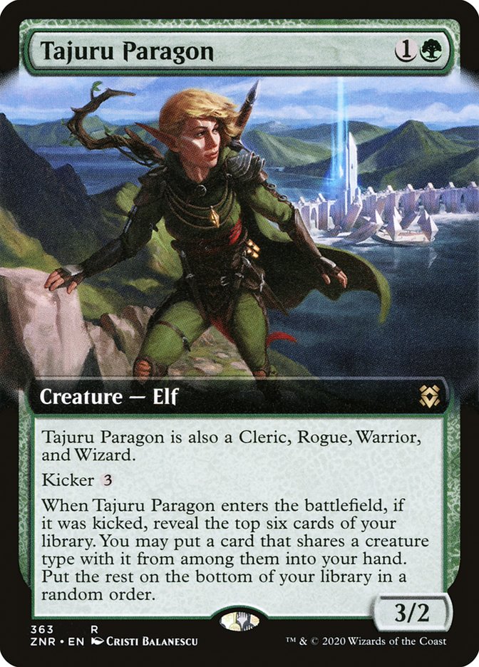 Tajuru Paragon (Extended Art) [Zendikar Rising] MTG Single Magic: The Gathering | Red Claw Gaming