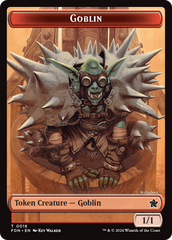 Goblin // Treasure Double-Sided Token [Foundations Tokens] MTG Single Magic: The Gathering | Red Claw Gaming
