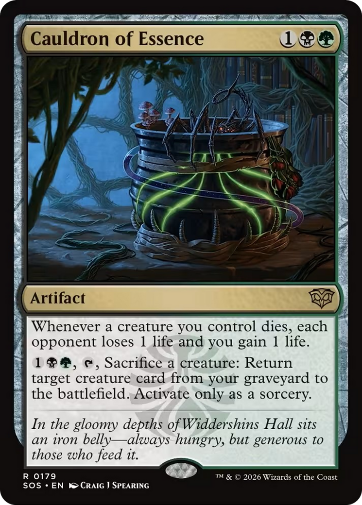 Cauldron of Essence [Secrets of Strixhaven] MTG Single Magic: The Gathering | Red Claw Gaming