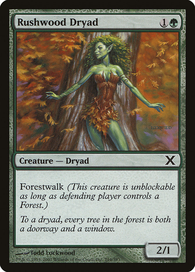 Rushwood Dryad [Tenth Edition] MTG Single Magic: The Gathering | Red Claw Gaming