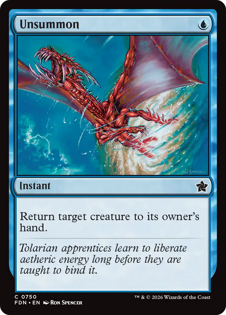 Unsummon (0750) [Foundations] MTG Single Magic: The Gathering | Red Claw Gaming