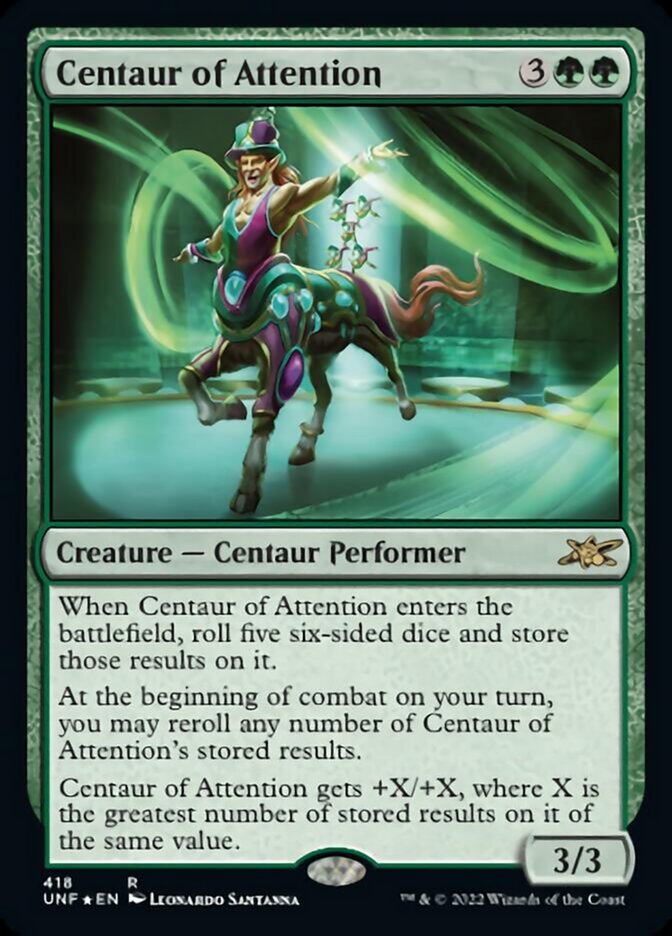 Centaur of Attention (Galaxy Foil) [Unfinity] MTG Single Magic: The Gathering    | Red Claw Gaming