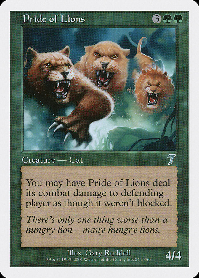 Pride of Lions [Seventh Edition] MTG Single Magic: The Gathering | Red Claw Gaming