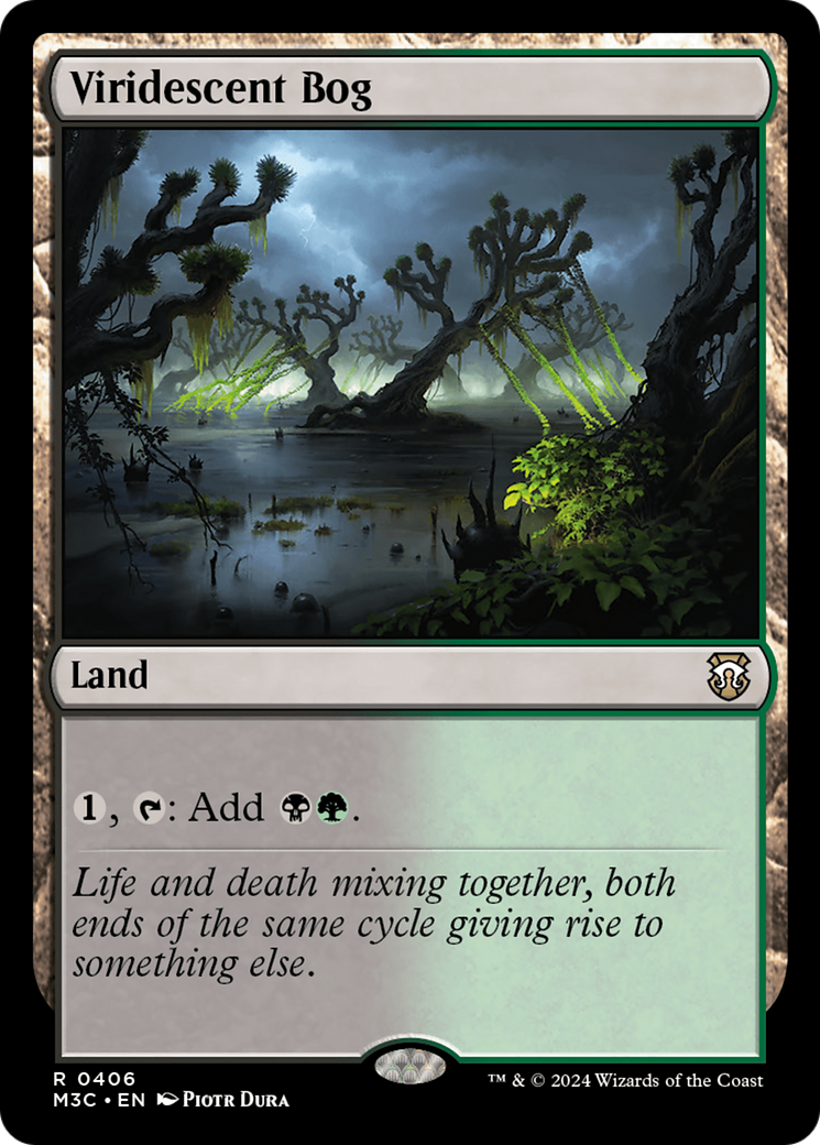 Viridescent Bog (Ripple Foil) [Modern Horizons 3 Commander] MTG Single Magic: The Gathering | Red Claw Gaming