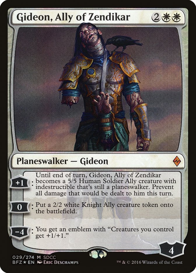 Gideon, Ally of Zendikar [San Diego Comic-Con 2016] MTG Single Magic: The Gathering | Red Claw Gaming