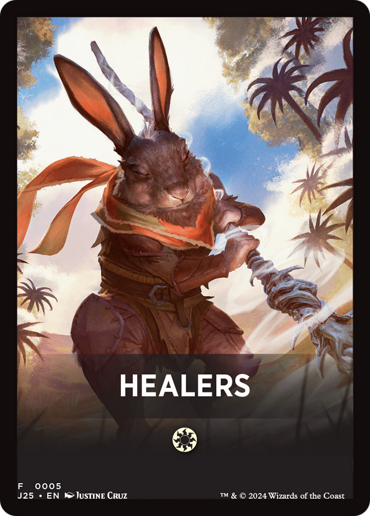 Healers Theme Card [Foundations Jumpstart Front Cards] MTG Single Magic: The Gathering | Red Claw Gaming