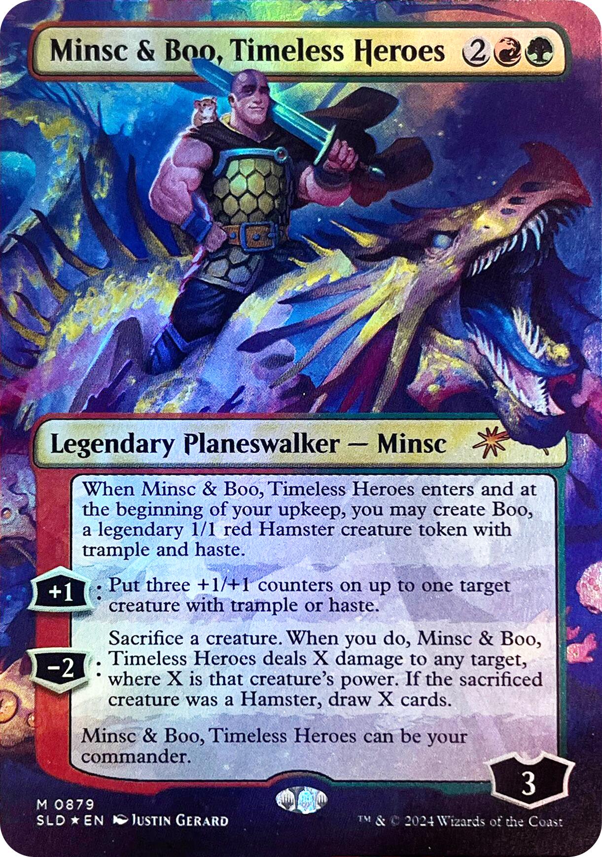 Minsc & Boo, Timeless Heroes (Rainbow Foil) [Secret Lair Drop Series] MTG Single Magic: The Gathering | Red Claw Gaming