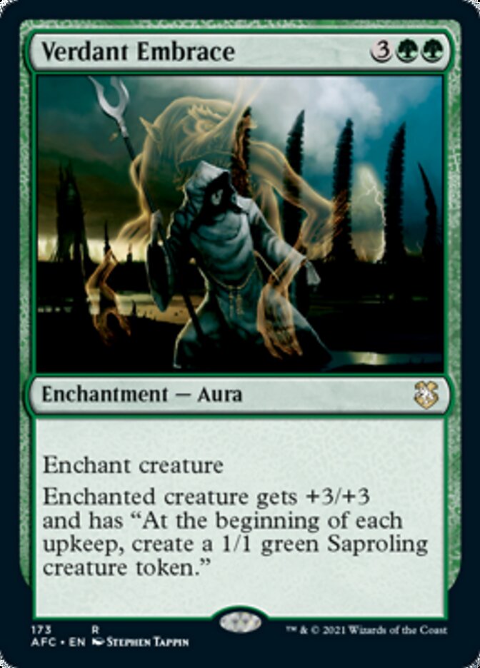 Verdant Embrace [Dungeons & Dragons: Adventures in the Forgotten Realms Commander] MTG Single Magic: The Gathering | Red Claw Gaming
