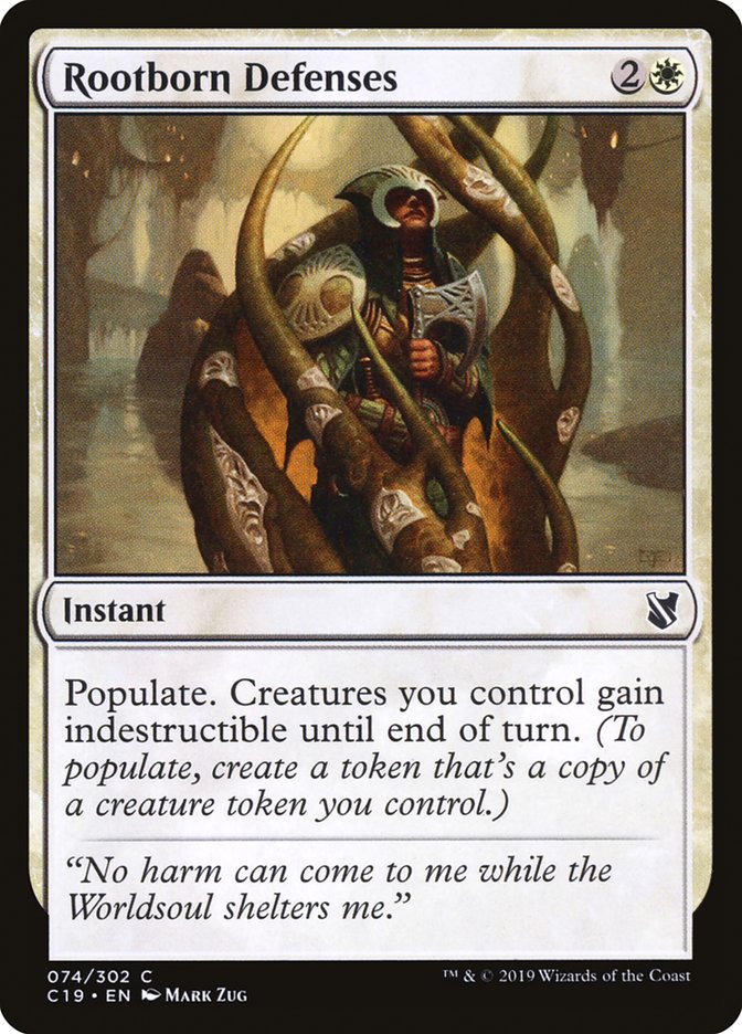 Rootborn Defenses [Commander 2019] MTG Single Magic: The Gathering | Red Claw Gaming