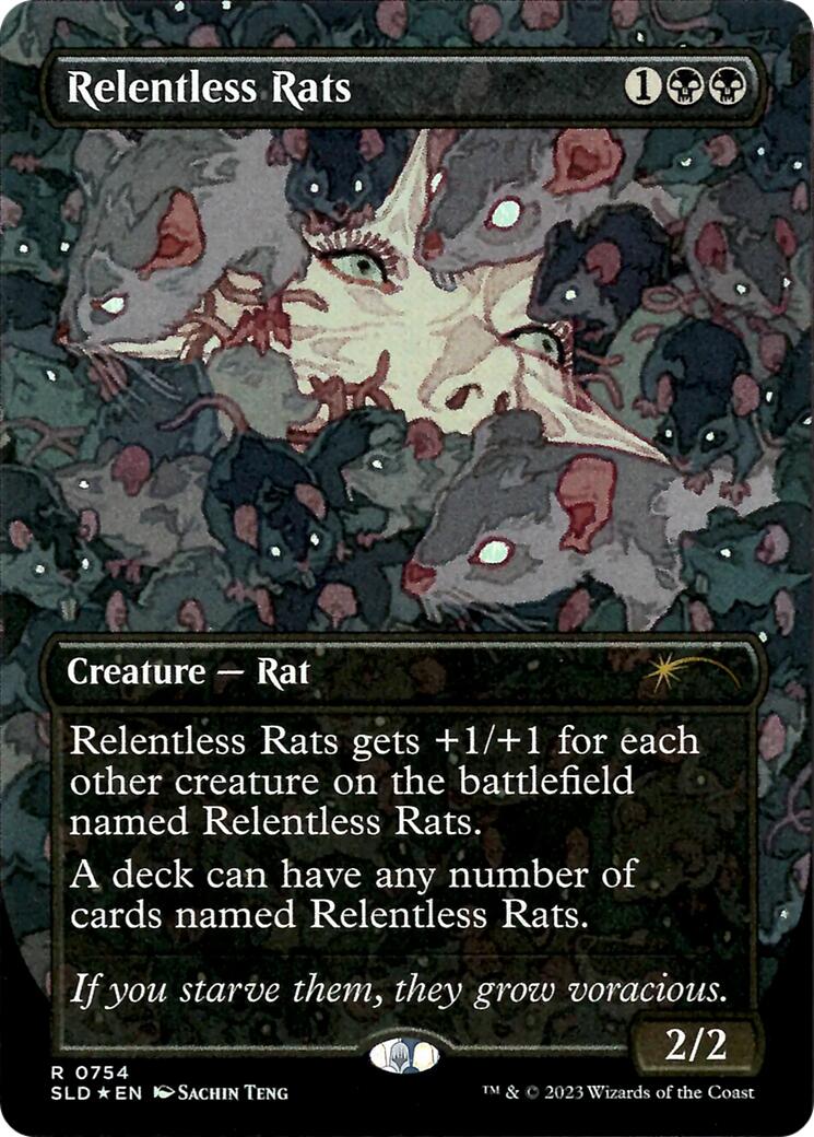 Relentless Rats (754) [Secret Lair Drop Series] MTG Single Magic: The Gathering | Red Claw Gaming