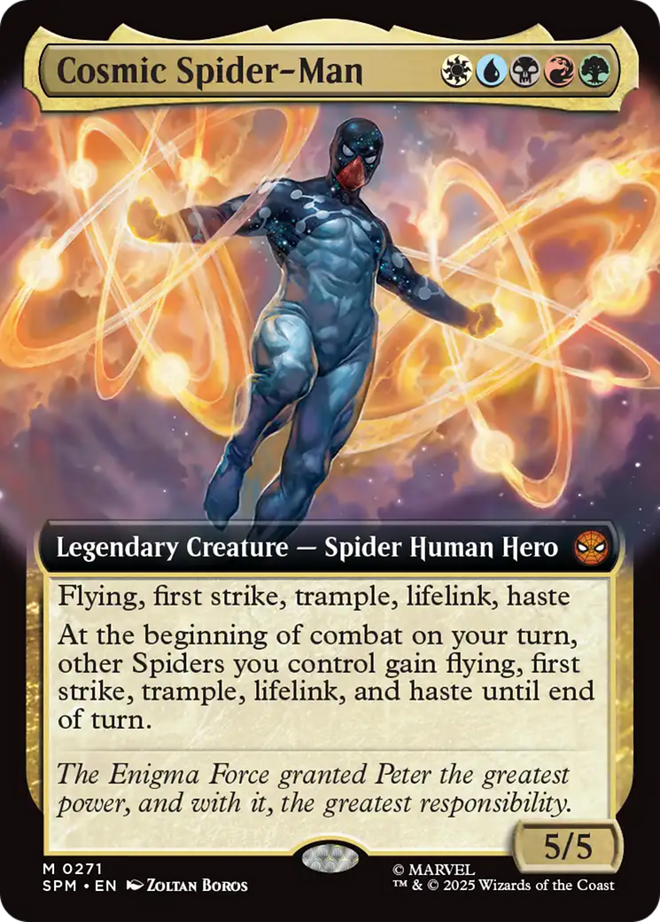 Cosmic Spider-Man (Extended Art) [Marvel's Spider-Man] MTG Single Magic: The Gathering | Red Claw Gaming