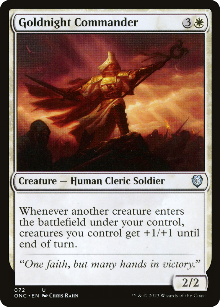 Goldnight Commander [Phyrexia: All Will Be One Commander] MTG Single Magic: The Gathering | Red Claw Gaming