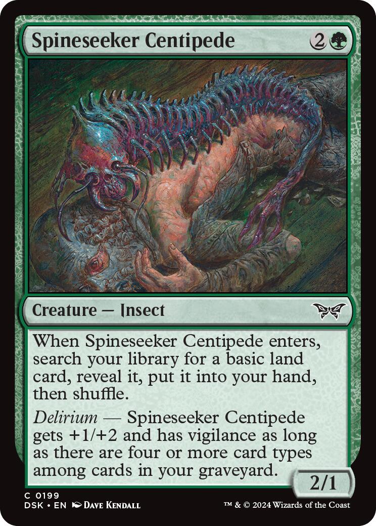Spineseeker Centipede [Duskmourn: House of Horror] MTG Single Magic: The Gathering | Red Claw Gaming
