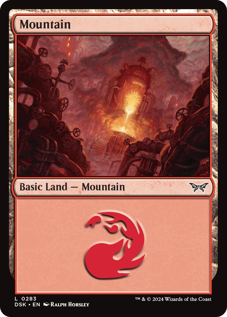 Mountain (0283) [Duskmourn: House of Horror] MTG Single Magic: The Gathering | Red Claw Gaming