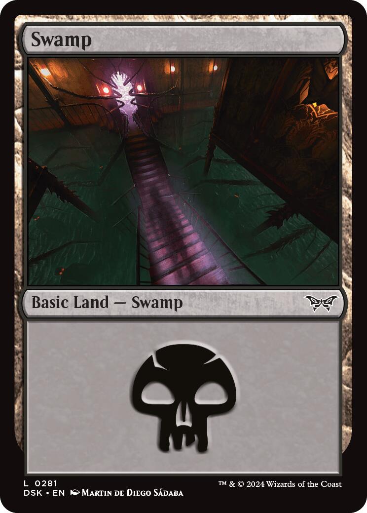 Swamp (0281) [Duskmourn: House of Horror] MTG Single Magic: The Gathering | Red Claw Gaming