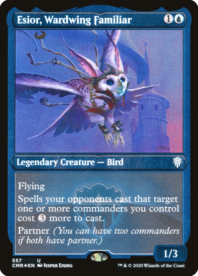 Esior, Wardwing Familiar (Etched) [Commander Legends] MTG Single Magic: The Gathering | Red Claw Gaming