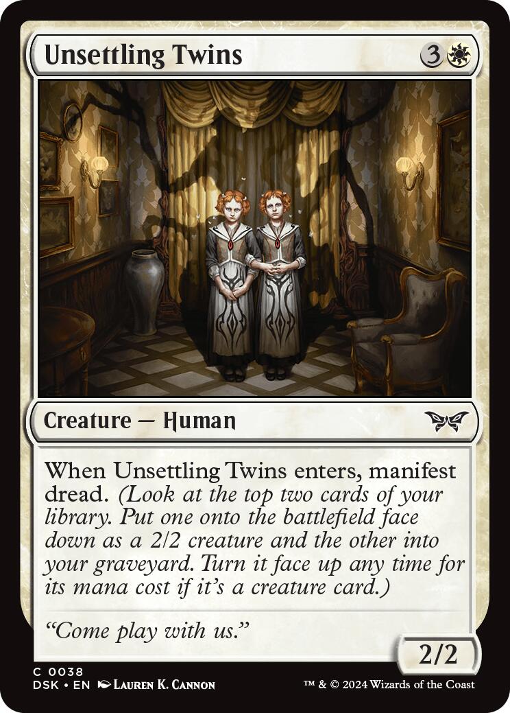 Unsettling Twins [Duskmourn: House of Horror] MTG Single Magic: The Gathering | Red Claw Gaming