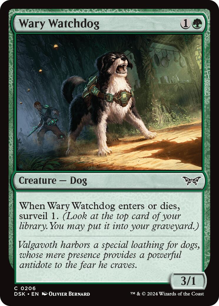 Wary Watchdog [Duskmourn: House of Horror] MTG Single Magic: The Gathering | Red Claw Gaming