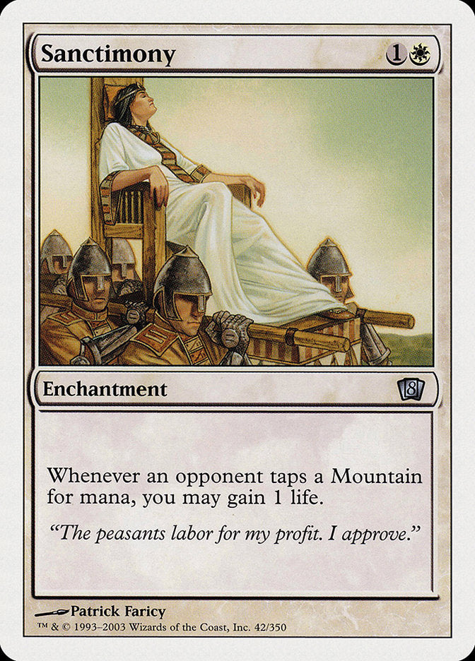 Sanctimony [Eighth Edition] MTG Single Magic: The Gathering | Red Claw Gaming
