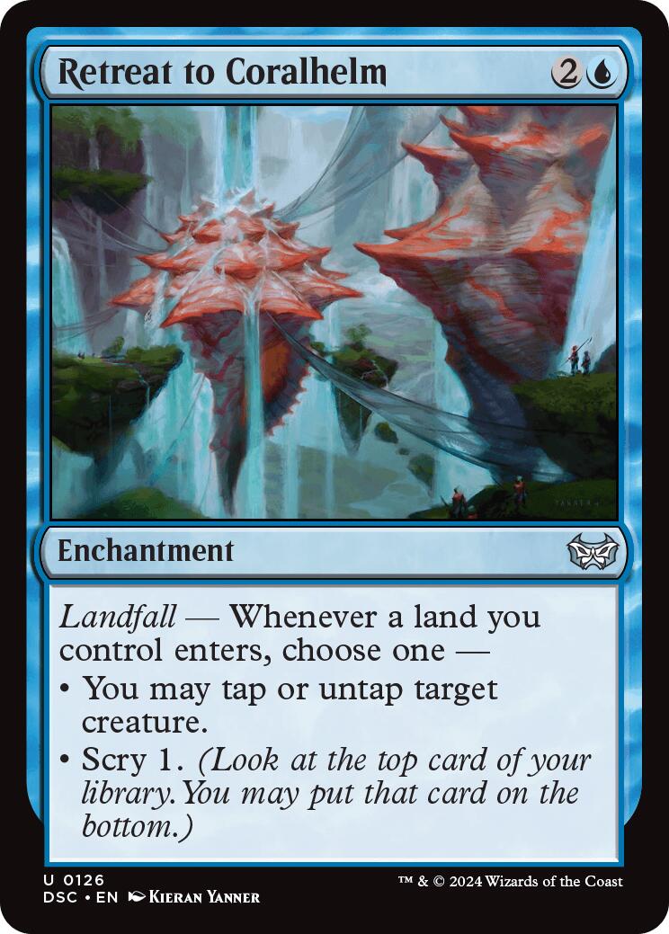 Retreat to Coralhelm [Duskmourn: House of Horror Commander] MTG Single Magic: The Gathering | Red Claw Gaming