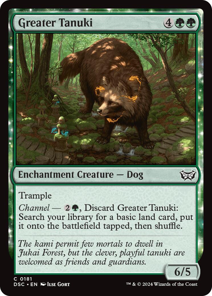 Greater Tanuki [Duskmourn: House of Horror Commander] MTG Single Magic: The Gathering | Red Claw Gaming