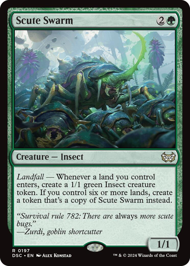 Scute Swarm [Duskmourn: House of Horror Commander] MTG Single Magic: The Gathering | Red Claw Gaming