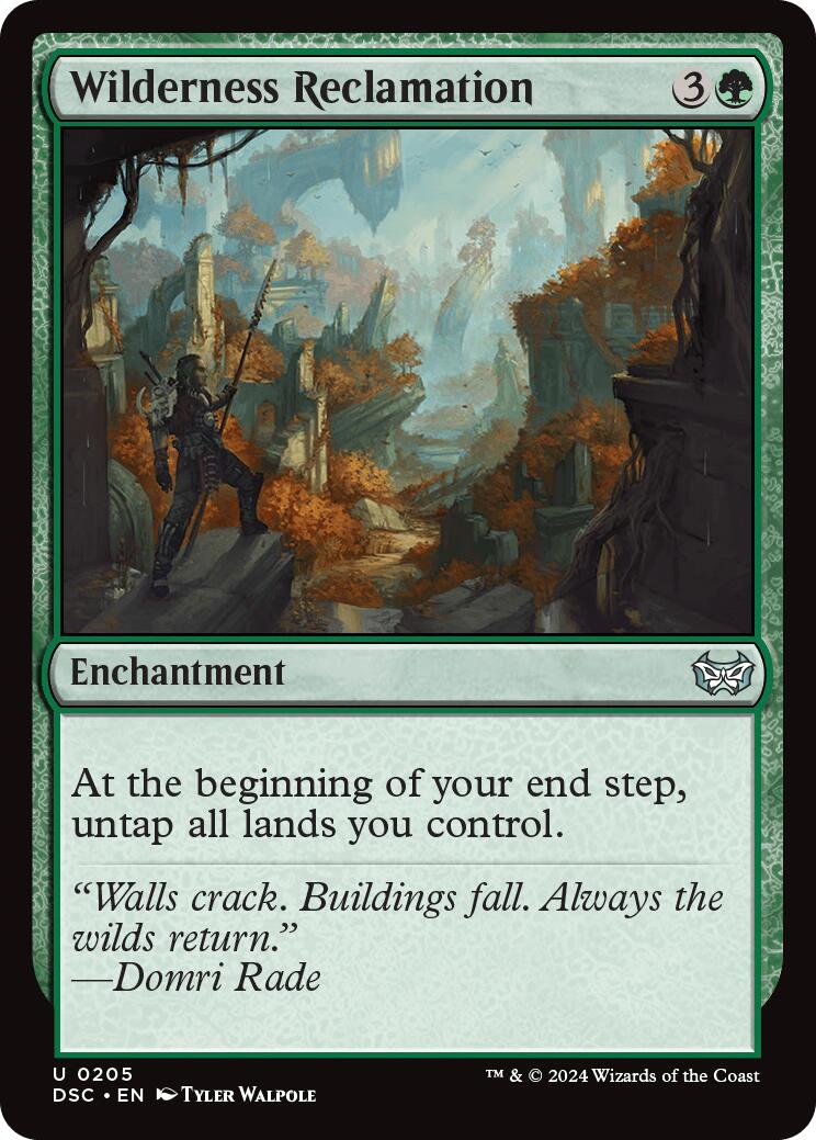 Wilderness Reclamation [Duskmourn: House of Horror Commander] MTG Single Magic: The Gathering | Red Claw Gaming