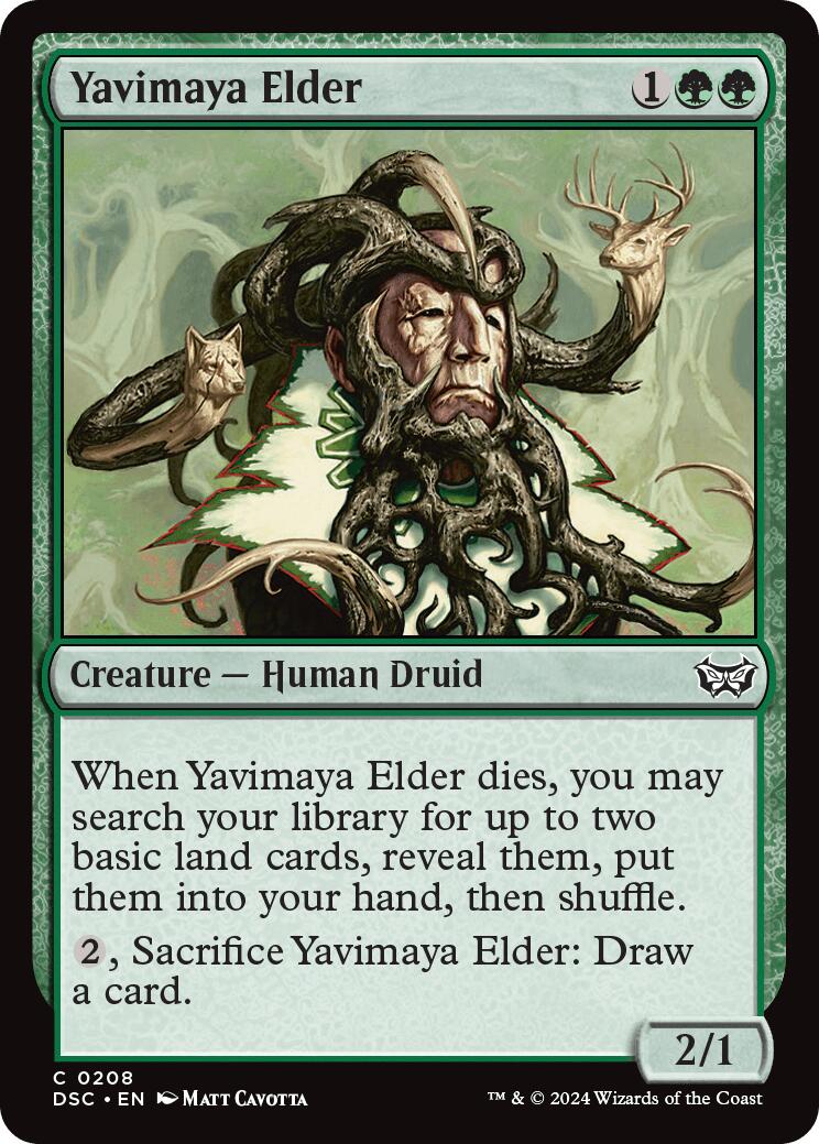 Yavimaya Elder [Duskmourn: House of Horror Commander] MTG Single Magic: The Gathering | Red Claw Gaming