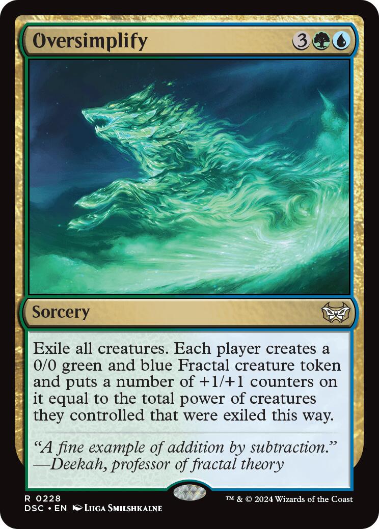 Oversimplify [Duskmourn: House of Horror Commander] MTG Single Magic: The Gathering | Red Claw Gaming