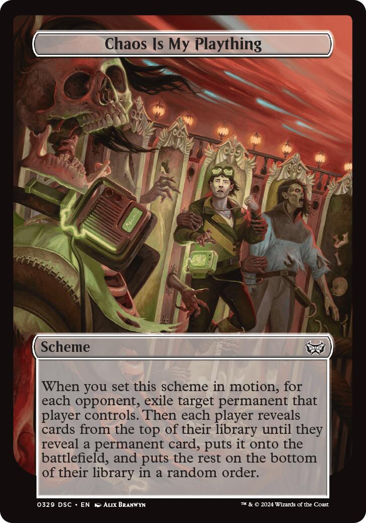 Chaos is My Plaything (Full Art) [Duskmourn: Archenemy] MTG Single Magic: The Gathering | Red Claw Gaming