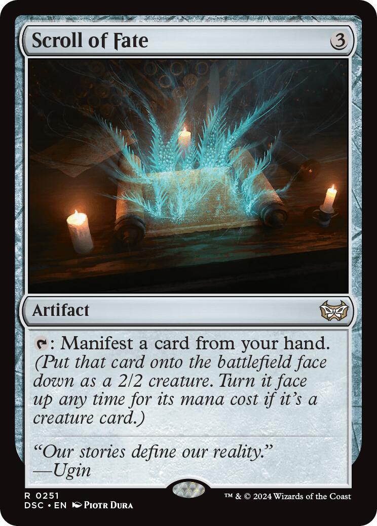 Scroll of Fate [Duskmourn: House of Horror Commander] MTG Single Magic: The Gathering | Red Claw Gaming