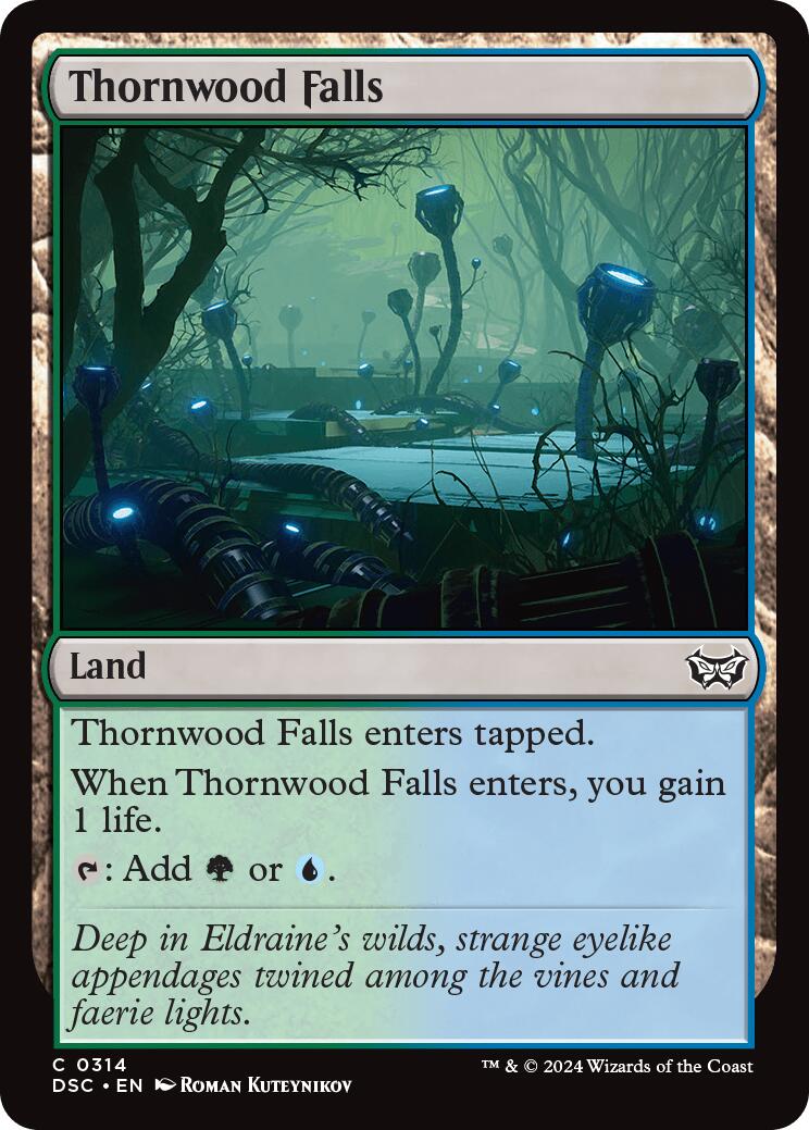 Thornwood Falls [Duskmourn: House of Horror Commander] MTG Single Magic: The Gathering | Red Claw Gaming