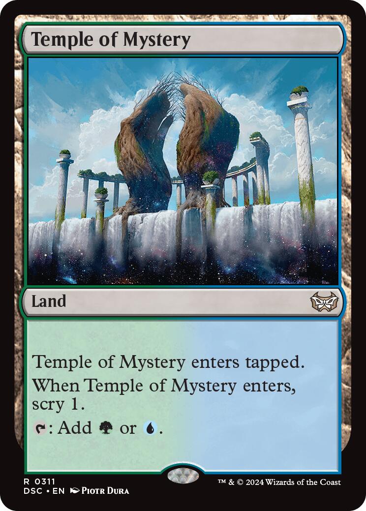 Temple of Mystery [Duskmourn: House of Horror Commander] MTG Single Magic: The Gathering | Red Claw Gaming