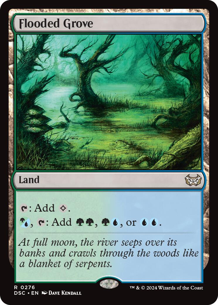 Flooded Grove [Duskmourn: House of Horror Commander] MTG Single Magic: The Gathering | Red Claw Gaming