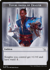 Treasure (20) // Teferi Akosa of Zhalfir Emblem Double-Sided Token [March of the Machine Tokens] MTG Single Magic: The Gathering | Red Claw Gaming