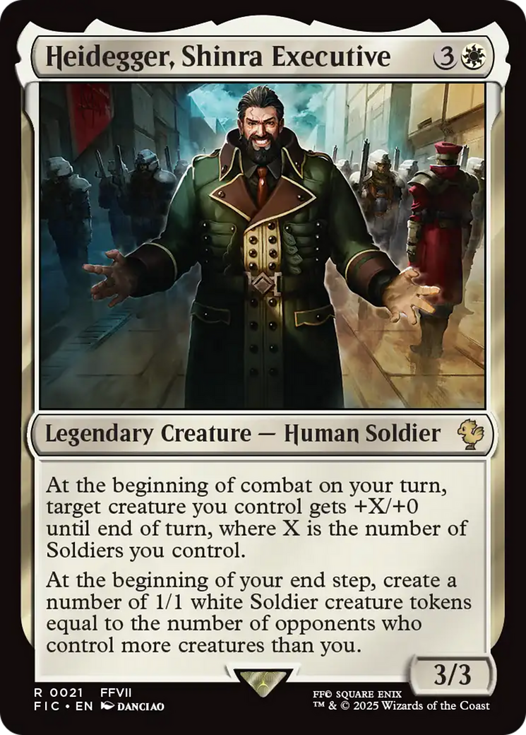 Heidegger, Shinra Executive [FINAL FANTASY Commander] MTG Single Magic: The Gathering | Red Claw Gaming