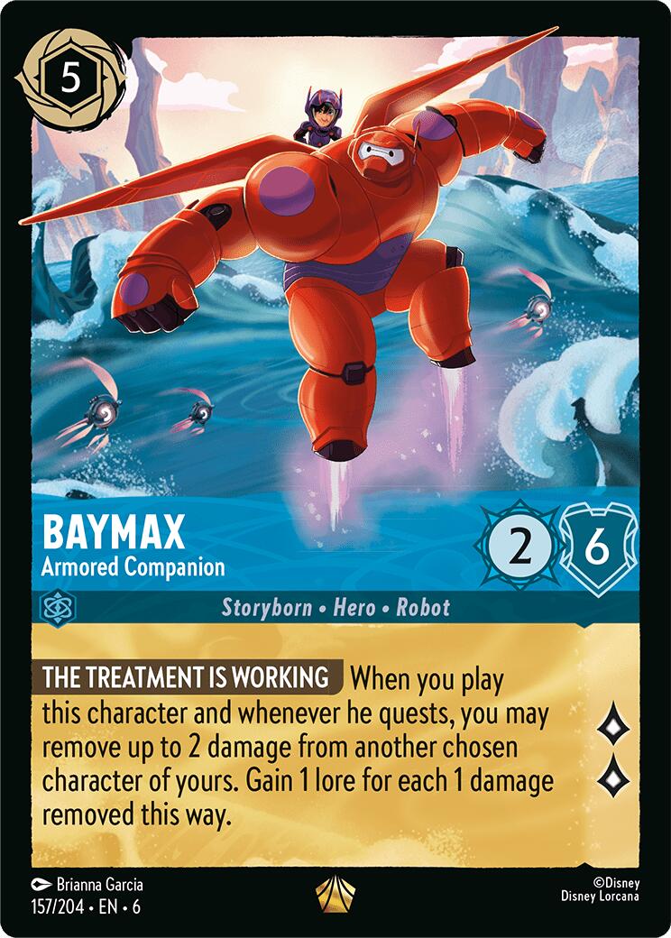 Baymax - Armored Companion (157/204) [Azurite Sea] Lorcana Single Disney | Red Claw Gaming