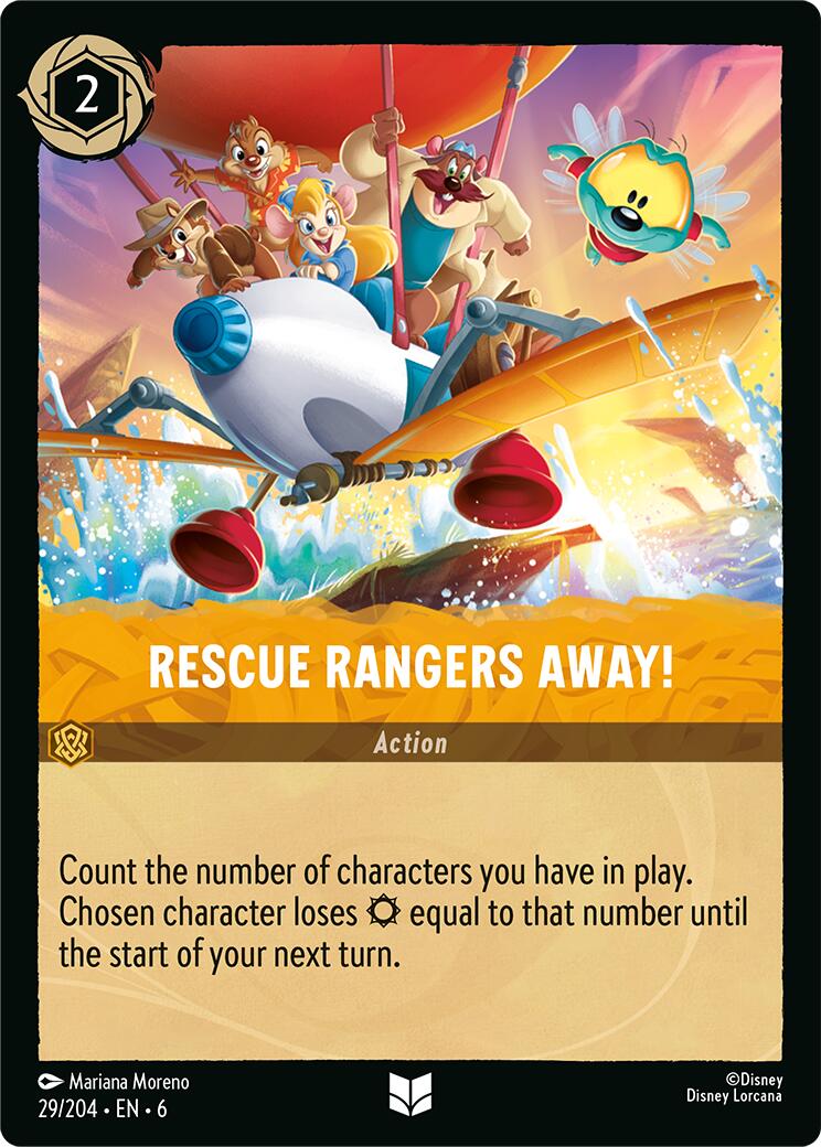 Rescue Rangers Away! (29/204) [Azurite Sea] Lorcana Single Disney | Red Claw Gaming