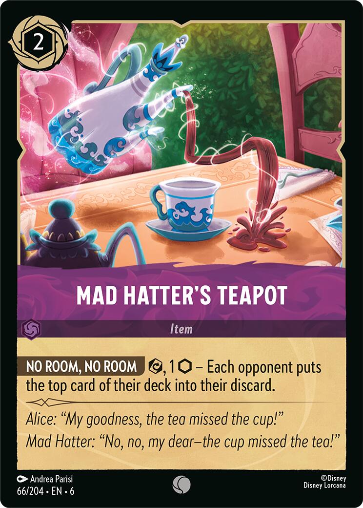 Mad Hatter's Teapot (66/204) [Azurite Sea] Lorcana Single Disney | Red Claw Gaming