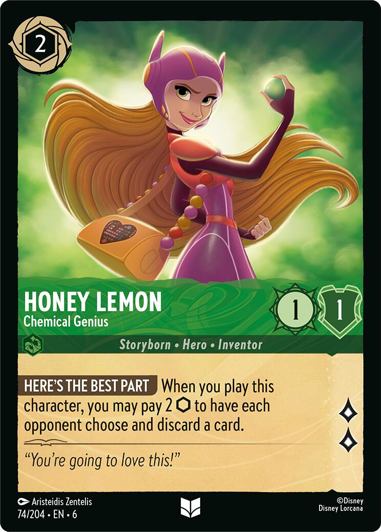 Honey Lemon - Chemical Genius (74/204) [Azurite Sea] Lorcana Single Disney | Red Claw Gaming