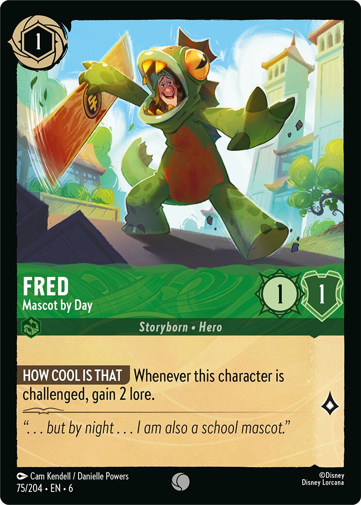 Fred - Mascot by Day (75/204) [Azurite Sea] Lorcana Single Disney | Red Claw Gaming