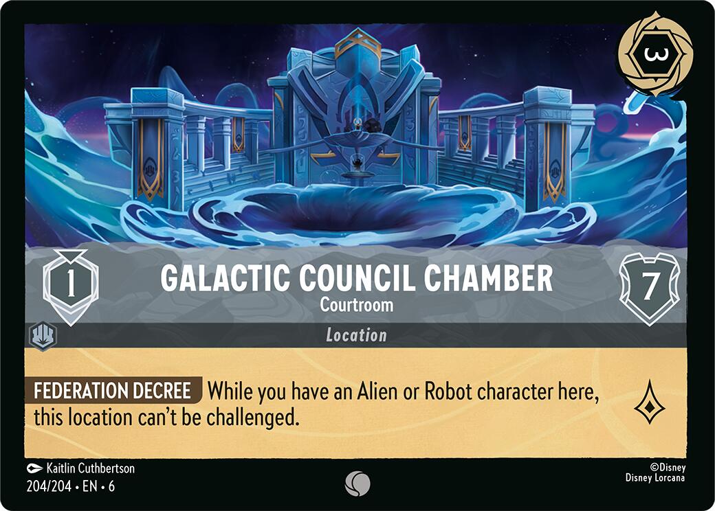 Galactic Council Chamber - Courtroom (204/204) [Azurite Sea] Lorcana Single Disney | Red Claw Gaming