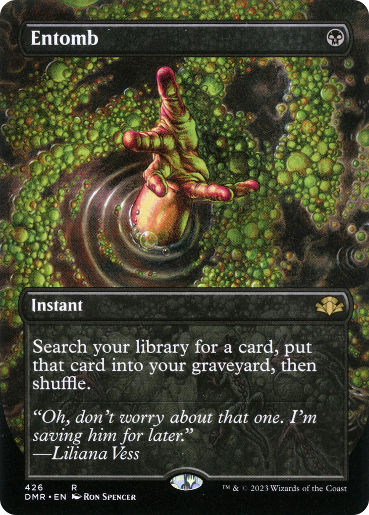 Entomb (Borderless Alternate Art) [Dominaria Remastered] MTG Single Magic: The Gathering | Red Claw Gaming