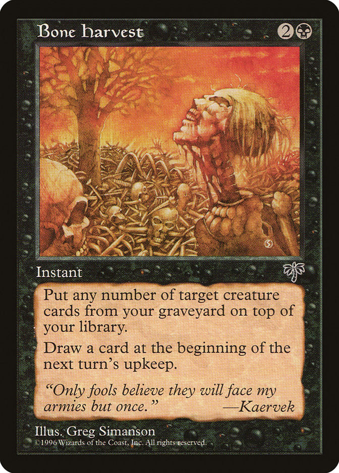Bone Harvest [Mirage] MTG Single Magic: The Gathering | Red Claw Gaming
