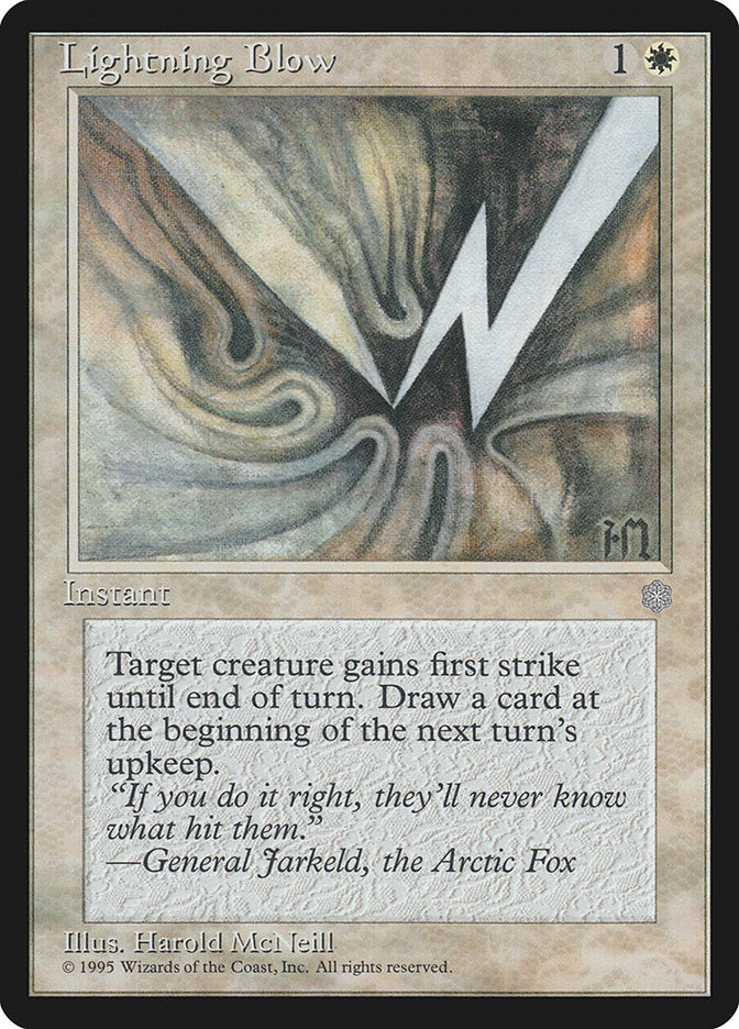 Lightning Blow [Ice Age] MTG Single Magic: The Gathering | Red Claw Gaming